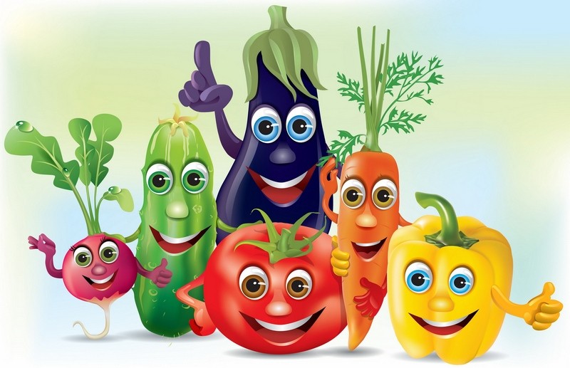Овощи и фрукты - полезные продукты!
